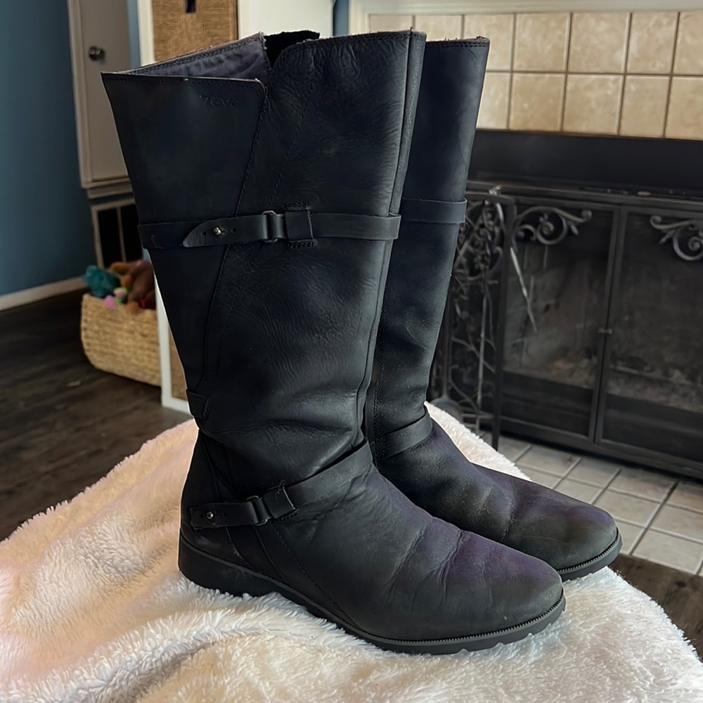 Teva Delavina Black Moto-boots